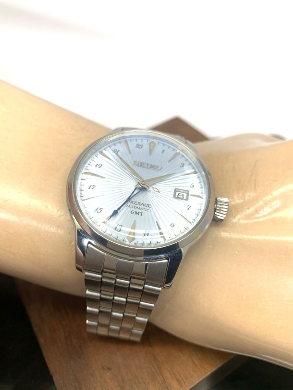 Seiko Men's Watch SSK037 Presage Cocktail Automatic GMT Stainless Steel 40.5mm - Picture 6 of 14